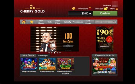 cherry gold casino coupon code